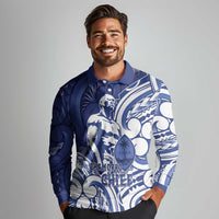 Guam Chief Kepuha Long Sleeve Polo Shirt Chamorro Pride