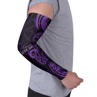 Personalised Lupus Warrior Arm Sleeves Never Give Up Polynesian Style LT05 - Polynesian Pride