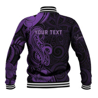 Personalised Lupus Warrior Baseball Jacket Never Give Up Polynesian Style LT05 - Polynesian Pride