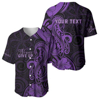 Personalised Lupus Warrior Baseball Jersey Never Give Up Polynesian Style LT05 - Polynesian Pride