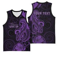 Personalised Lupus Warrior Basketball Jersey Never Give Up Polynesian Style LT05 - Polynesian Pride