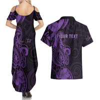 Personalised Lupus Warrior Couples Matching Summer Maxi Dress and Hawaiian Shirt Never Give Up Polynesian Style LT05 - Polynesian Pride