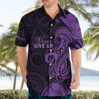 Personalised Lupus Warrior Hawaiian Shirt Never Give Up Polynesian Style LT05 - Polynesian Pride