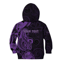 Personalised Lupus Warrior Kid Hoodie Never Give Up Polynesian Style LT05 - Polynesian Pride