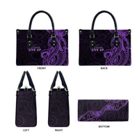 Lupus Warrior Leather Bag Never Give Up Polynesian Style LT05 - Polynesian Pride