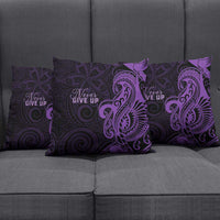 Lupus Warrior Pillow Cover Never Give Up Polynesian Style LT05 - Polynesian Pride