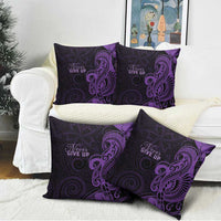 Lupus Warrior Pillow Cover Never Give Up Polynesian Style LT05 - Polynesian Pride