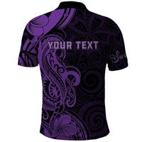 Personalised Lupus Warrior Polo Shirt Never Give Up Polynesian Style LT05 - Polynesian Pride