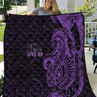 Lupus Warrior Quilt Never Give Up Polynesian Style LT05 Purple - Polynesian Pride
