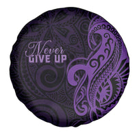 Lupus Warrior Spare Tire Cover Never Give Up Polynesian Style LT05 - Polynesian Pride