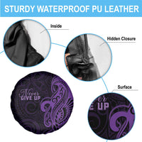 Lupus Warrior Spare Tire Cover Never Give Up Polynesian Style LT05 - Polynesian Pride