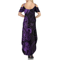 Personalised Lupus Warrior Summer Maxi Dress Never Give Up Polynesian Style LT05 - Polynesian Pride