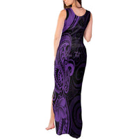 Personalised Lupus Warrior Tank Maxi Dress Never Give Up Polynesian Style LT05 - Polynesian Pride