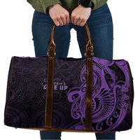 Lupus Warrior Travel Bag Never Give Up Polynesian Style LT05 Purple - Polynesian Pride