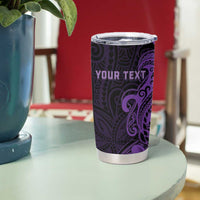 Personalised Lupus Warrior Tumbler Cup Never Give Up Polynesian Style LT05 - Polynesian Pride