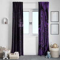 Lupus Warrior Window Curtain Never Give Up Polynesian Style LT05 - Polynesian Pride