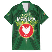 Personalized American Samoa Manu'a Cession Day Hawaiian Shirt With Polynesian Pattern LT05 Green - Polynesian Pride
