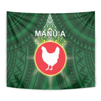 American Samoa Manu'a Cession Day Tapestry With Polynesian Pattern