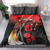 Papua New Guinea Remembrance Day Bedding Set Lest We Forget LT05 - Polynesian Pride