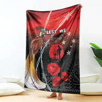 Papua New Guinea Remembrance Day Blanket Lest We Forget LT05 - Polynesian Pride