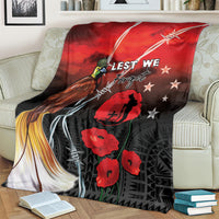 Papua New Guinea Remembrance Day Blanket Lest We Forget LT05 - Polynesian Pride