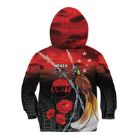 Papua New Guinea Remembrance Day Kid Hoodie Lest We Forget
