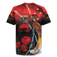 Papua New Guinea Remembrance Day Rugby Jersey Lest We Forget