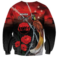 Papua New Guinea Remembrance Day Sweatshirt Lest We Forget LT05 - Polynesian Pride