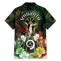 Vanuatu Happy Assumption Day Family Matching Puletasi and Hawaiian Shirt LT05 - Polynesian Pride