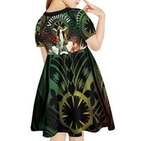 Vanuatu Happy Assumption Day Kid Short Sleeve Dress