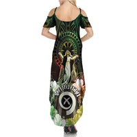 Vanuatu Happy Assumption Day Summer Maxi Dress LT05 - Polynesian Pride