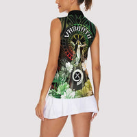Vanuatu Happy Assumption Day Women Sleeveless Polo Shirt