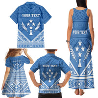 Personalised Kosrae State Gospel Day Family Matching Tank Maxi Dress and Hawaiian Shirt Simple Style