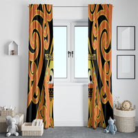New Zealand Te Tairawhiti Window Curtain Maori Koru Pattern LT05 - Polynesian Pride