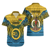 Personalized Vanuatu Sanma Province Hawaiian Shirt Coat Of Arms And Namele Fern Polynesian Pattern LT05 - Polynesian Pride