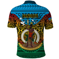 Vanuatu Torba Province Polo Shirt Vanuatuan Coat Of Arms Polynesian Pattern LT05 - Polynesian Pride