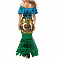 Personalized Vanuatu Torba Province Mermaid Dress Vanuatuan Coat Of Arms Polynesian Pattern LT05 - Polynesian Pride