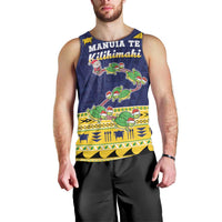 Tokelau Christmas Men Tank Top Tokelauan Turtle Santa Sleigh