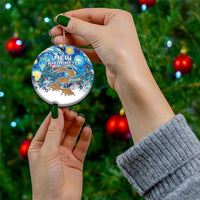 New Zealand Christmas Ceramic Ornament Kiwis Santa Sleigh Starry Night Style LT05 - Polynesian Pride