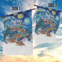New Zealand Christmas Garden Flag Kiwis Santa Sleigh Starry Night Style LT05 - Polynesian Pride