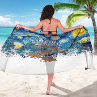 New Zealand Christmas Sarong Kiwis Santa Sleigh Starry Night Style LT05 - Polynesian Pride