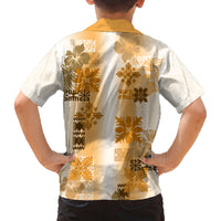 Hawaiian Quilt Family Matching Summer Maxi Dress and Hawaiian Shirt Vintage Pattern Brown LT05 - Polynesian Pride