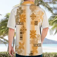 Hawaiian Quilt Hawaiian Shirt Vintage Pattern Brown LT05 - Polynesian Pride