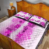 Hawaiian Quilt Quilt Bed Set Vintage Pattern Pink LT05 - Polynesian Pride