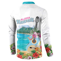 Aloha Hawaii Waikiki Beach Landscape Button Sweatshirt LT05 - Polynesian Pride
