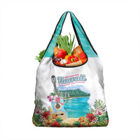 Aloha Hawaii Waikiki Beach Landscape Grocery Bag LT05 1-pack One Size White - Polynesian Pride