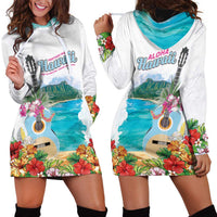 Aloha Hawaii Waikiki Beach Landscape Hoodie Dress LT05 - Polynesian Pride