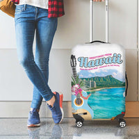 Aloha Hawaii Waikiki Beach Landscape Luggage Cover