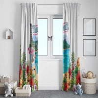 Aloha Hawaii Waikiki Beach Landscape Window Curtain LT05 - Polynesian Pride