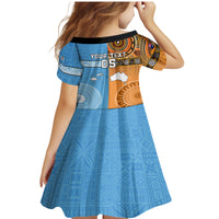 Custom Fiji Tapa And Australia Aboriginal Together Family Matching Mermaid Dress and Hawaiian Shirt LT05 - Polynesian Pride